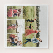 Aangepaste gezinsfoto mozaïekpuzzel legpuzzel (Horizontaal)