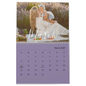 Aangepaste gezinsfoto | Persoonlijke stoffige paar Kalender (Mar 2027)