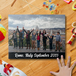 Aangepaste Gezinsfoto Reis Souvenir Puzzel