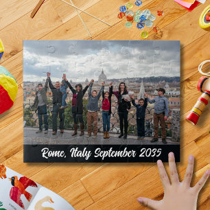 Aangepaste Gezinsfoto Reis Souvenir Puzzel