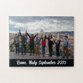 Aangepaste Gezinsfoto Reis Souvenir Puzzel (Horizontaal)