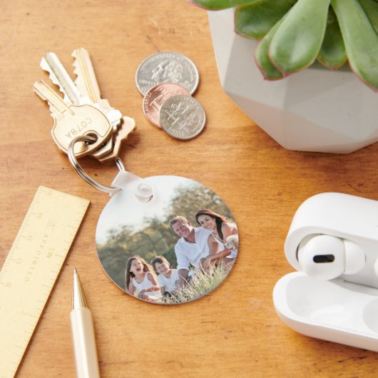 Aangepaste gezinsfoto sleutelhanger (Bureau)