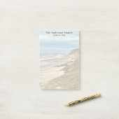 Aangepaste gezinsfoto strandreis post-it® notes (Op bureau)