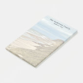 Aangepaste gezinsfoto strandreis post-it® notes (Schuin)