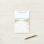 Aangepaste gezinsfoto strandvakantie post-it® notes (Op bureau)