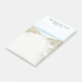 Aangepaste gezinsfoto strandvakantie post-it® notes (Schuin)