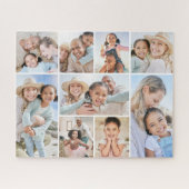 Aangepaste gezinsfotocollage legpuzzel (Horizontaal)