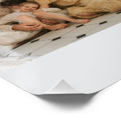 Aangepaste gezinsfotocollage perfect poster (Hoek)