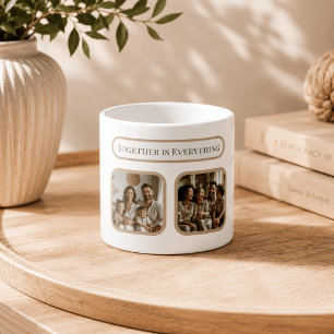 Aangepaste gezinsfotomok – Samen is alles Espresso Kop
