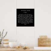 Aangepaste gezinsgebedposter poster (Keuken)