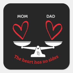 Aangepaste Gezinsgelijkheid Sticker - Het Hart Hee