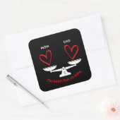 Aangepaste Gezinsgelijkheid Sticker - Het Hart Hee (Envelop)