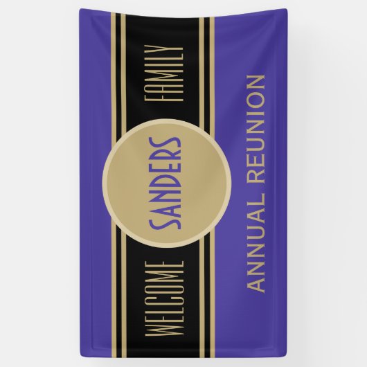 Aangepaste gezinshereniger welkomstbanner spandoek (Verticaal)