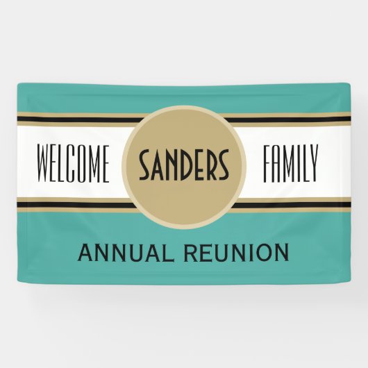 Aangepaste gezinshereniger welkomstbanner spandoek (Horizontaal)