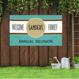 Aangepaste gezinshereniger welkomstbanner spandoek