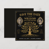 Aangepaste gezinshereniging Bewaar de datum Famili Save The Date (Voorkant / Achterkant)