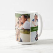 Aangepaste gezinshereniging foto's met naam Jaar g Koffiemok (Voorkant rechts)