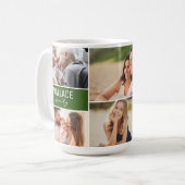 Aangepaste gezinshereniging foto's met naam Jaar g Koffiemok (Voorkant links)