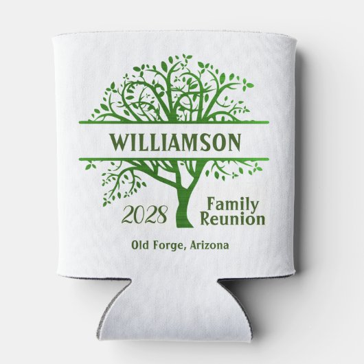 Aangepaste gezinshereniging genealogi in combinati blikjeskoeler (Achterkant)