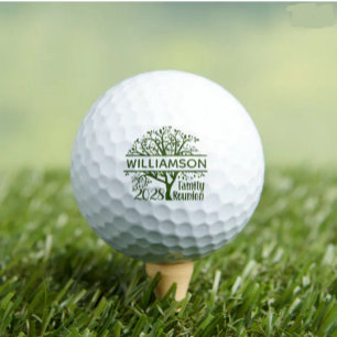 Aangepaste gezinshereniging genealogi in combinati golfballen