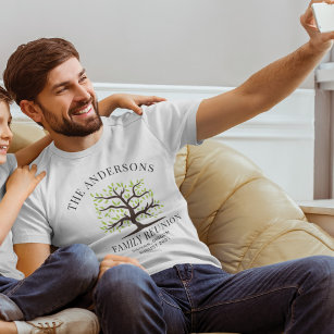 Aangepaste gezinshereniging genealogi in combinati t-shirt