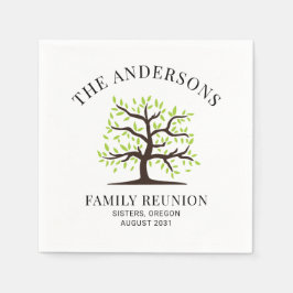 Aangepaste gezinshereniging, genealogiestructuur servet