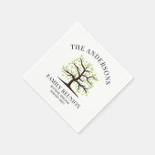 Aangepaste gezinshereniging, genealogiestructuur servet (Hoek)