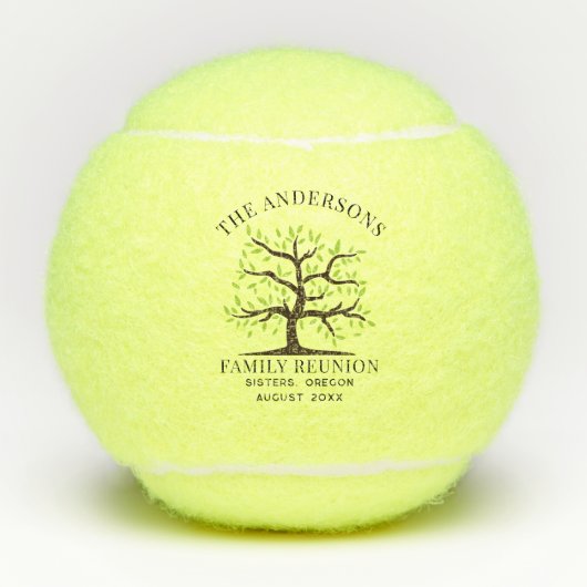 Aangepaste gezinshereniging, genealogiestructuur tennisballen (Voorkant)