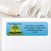 Aangepaste gezinshereniging, groene structuur met  etiket (Insitu)