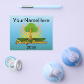 Aangepaste gezinshereniging, groene structuur met  flyer (Enkel)