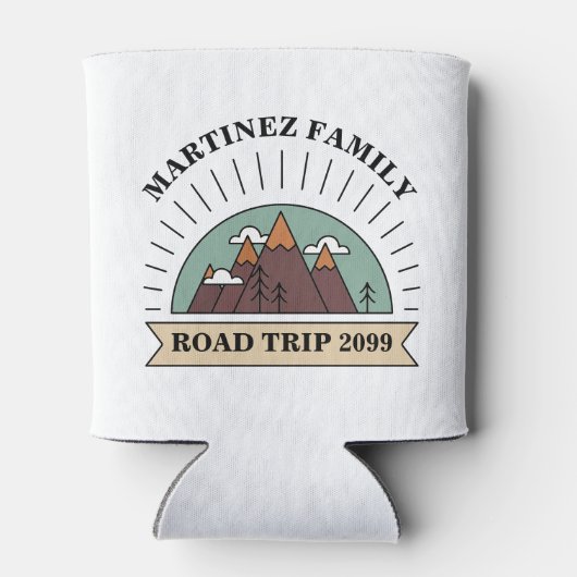 Aangepaste gezinshereniging Road Trip Mountain Blikjeskoeler (Achterkant)