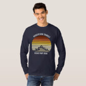 Aangepaste gezinshereniging Road Trip Sunset Long- T-shirt (Voorkant volledig)