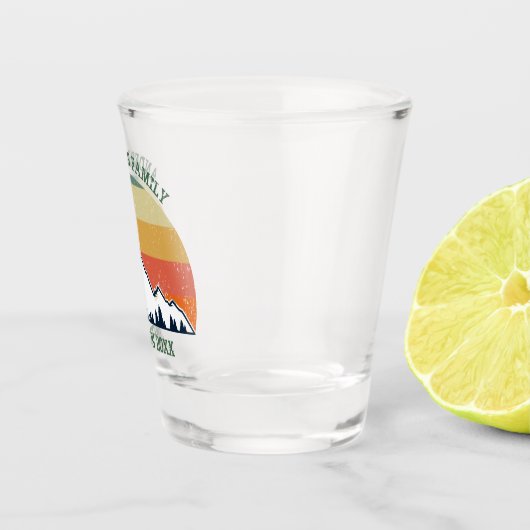 Aangepaste gezinshereniging schitterende Natuur Shot Glas (Rechts)