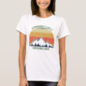 Aangepaste gezinshereniging schitterende  zonsonde t-shirt (Voorkant)