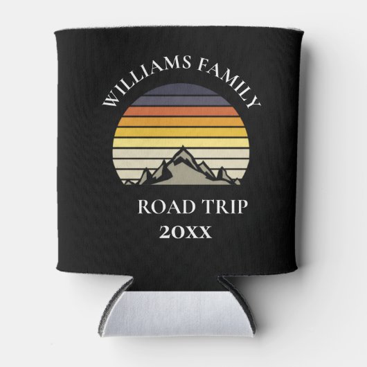 Aangepaste gezinshereniging - Sunset Mountain Road Blikjeskoeler (Voorkant)