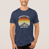 Aangepaste gezinshereniging - Sunset Mountain Road Tri-Blend Shirt (Voorkant)