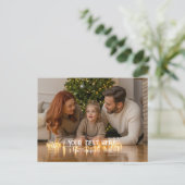 Aangepaste gezinskerstfoto feestdagenkaart (Staand voorkant)