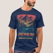 Aangepaste gezinsreis bergen t-shirt (Voorkant)