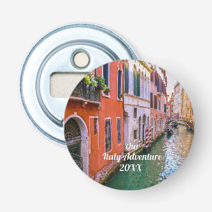 Aangepaste gezinsreis Italië foto Button Flesopener