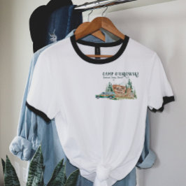 Aangepaste gezinsreis kampeeruitje t-shirt