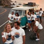 Aangepaste gezinsroadtrip t-shirt