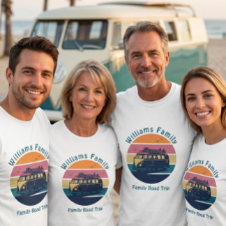 Aangepaste gezinsroadtrip t-shirt