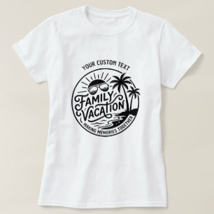 Aangepaste gezinsvakantie 2026 Herinneringen maken T-shirt
