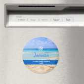 Aangepaste gezinsvakantie met Jamica Kerstmis Magneet (Insitu (Vaatwasser))