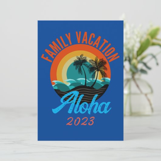 AANGEPASTE GEZINSVAKANTIE-MODUS KAART (Staand voorkant)