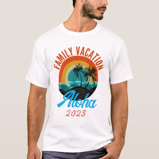 AANGEPASTE GEZINSVAKANTIE-MODUS T-SHIRT (Voorkant)