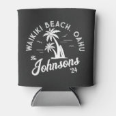 Aangepaste gezinsvakantie Zomer Strand Groepsreis Blikjeskoeler (Voorkant)