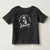 Aangepaste gezinsvakantie Zomer Strand Groepsreis Kinder Shirts (Voorkant)