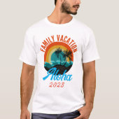 AANGEPASTE GEZINSVAKANTIEMODUS  T-SHIRT (Voorkant)