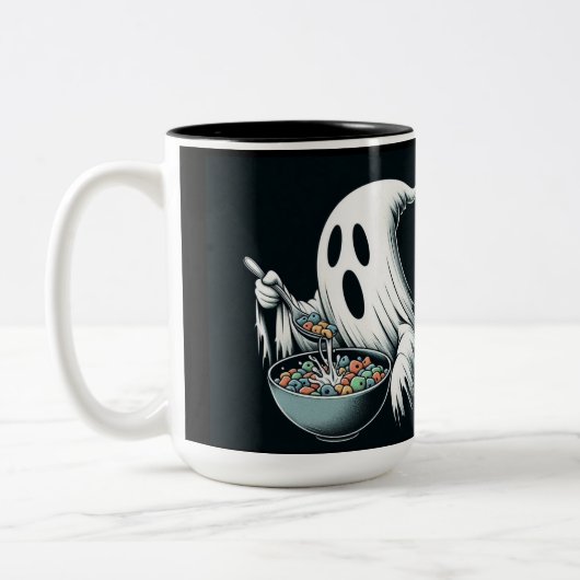 Aangepaste Ghost Cereal Killer Mok (Links)
